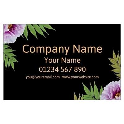 Design for Florists Business Cards: baby shower, black, bling, girl, glitter, green, hen do, party, pretty, sparkle