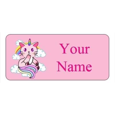 Design for Cat Name Labels: beauty, flowers, hair, holistic, leaf, pattern, pink, purple, therapy
