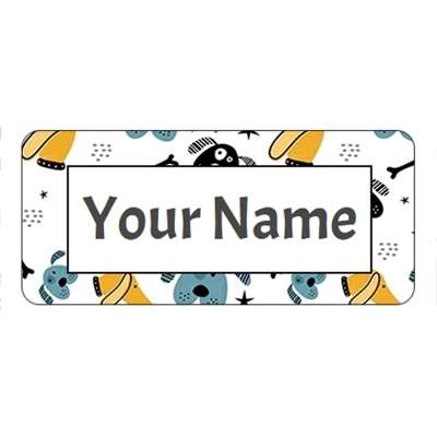 Design for Dog Name Labels: brown, catering, chocolate, fountain, hearts, love, melt, planner, splash, sweetie, sweets, wedding, white
