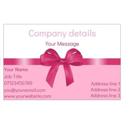 Design for Beauty Therapy Business Cards: heart, love, red, wedding, white