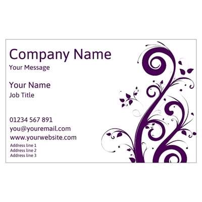 Design for Beauty Therapy Business Cards: black, stripes, white