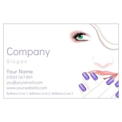 Design for Beauty Therapy Business Cards: arrow, cross, green, love, wedding