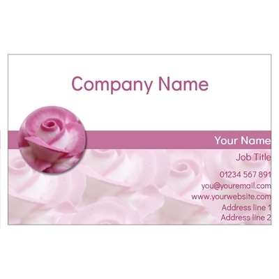 Design for Florists Business Cards: baby, blue, candy, navy, pattern, stripe, white