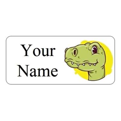 Design for Dinosaurs Name Labels: blue, daisies, daisy, floral, florist, flower, girl, girlie, girly, green, leaf, pink, pretty, white, yellow