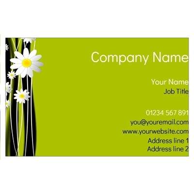 Design for Florists Business Cards: black, circles, pattern, pink, polkadot, white