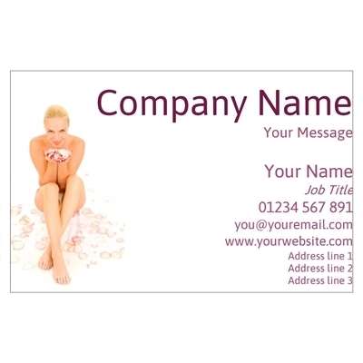 Design for Beauty Therapy Business Cards: black, classic, classy, corcorpate, girl, girly, glitter, lilac, pretty, purple, smart, sparkles, specks, white