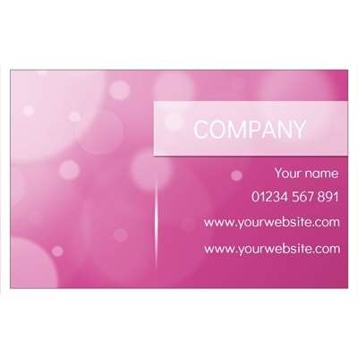 Design for Beauty Therapy Business Cards: baby shower, girl, pink, polkadot, spots, white