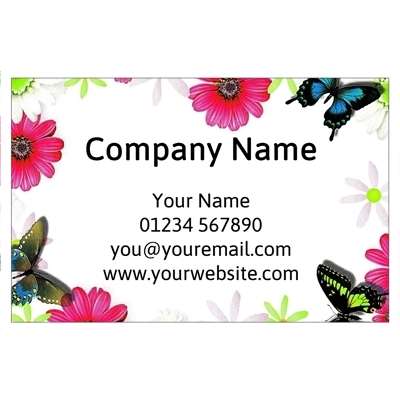 Design for Florists Business Cards: baby shower, bling, bow, girl, glitter, hen do, party, pink, pretty, sparkle