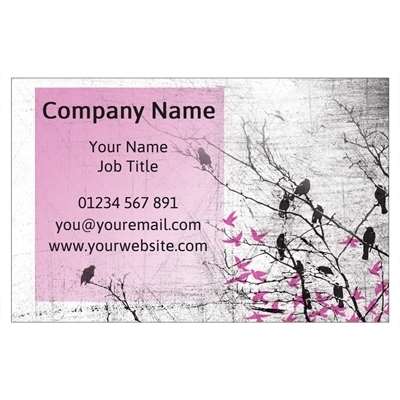 Design for Florists Business Cards: baby shower, hen do, lilac, party, polkadot, pretty, purple, red, spots