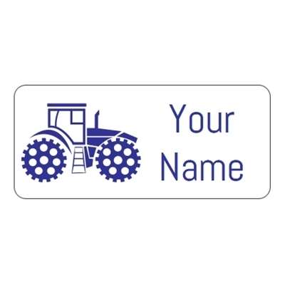 Design for Tractors Name Labels: baby shower, blue, blue glitter, bow, glitter, new baby , ribbon, sparkles