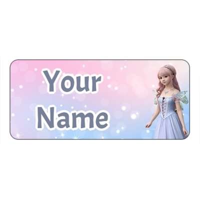 Design for Princess Name Labels: beauty, blue, dentist, health, healthcare, teeth whitening, tooth