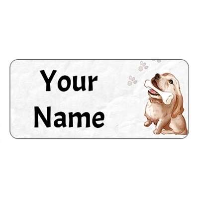 Design for Dog Name Labels: ballet, black, dancer, girls, pearls, photographer, photography, pink, shoes, teacher