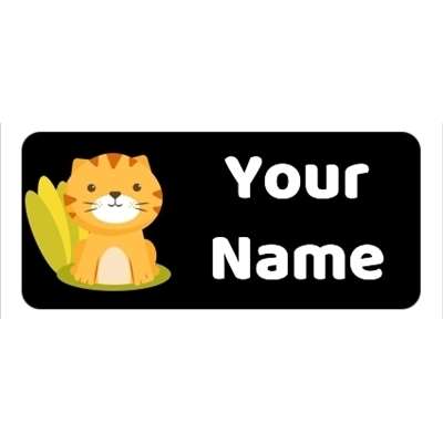 Design for Cat Name Labels: beauty, cakes, clam, Consultant, curve, fitness, florist, flowers, icing, lines, paint, pink, pink, ribbon, spinning, white