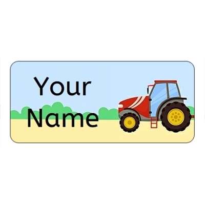 Design for Tractors Name Labels: blue, butterflies, butterfly, cute, girl, green, pink, pretty, purple, yellow