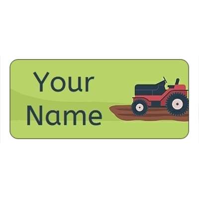 Design for Tractors Name Labels: beauty, black, female, girl, gold, hair, pink, salon, script, swirls, therapist, woman