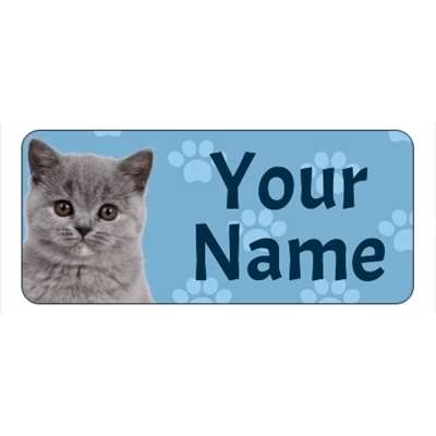 Design for Cat Name Labels: bottle, broom, brush, cleaner, cleaning, green, hoover, maid, spray, vacume, white