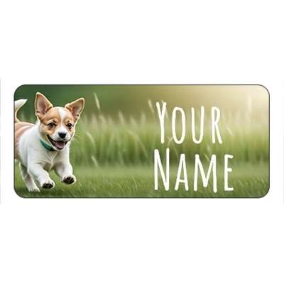 Design for Dog Name Labels: cut, gardener, gardening, grass, green, handyman, maintanance, mowing