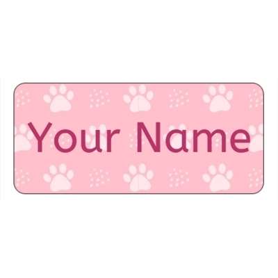 Design for Dog Name Labels: art, artist, beads, beauty, broze, card, gems, girl, gold, maker, makeup, nail technician, pot, therapist, white, women