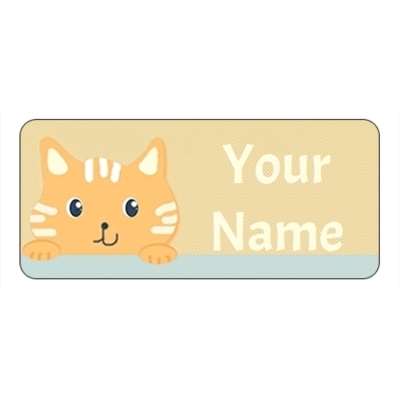 Design for Cat Name Labels: beauty, glitter, gold, nails, sparkles, therapist