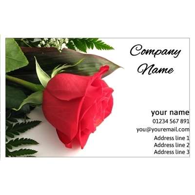 Design for Florists Business Cards: black, heart, love, pattern, wedding
